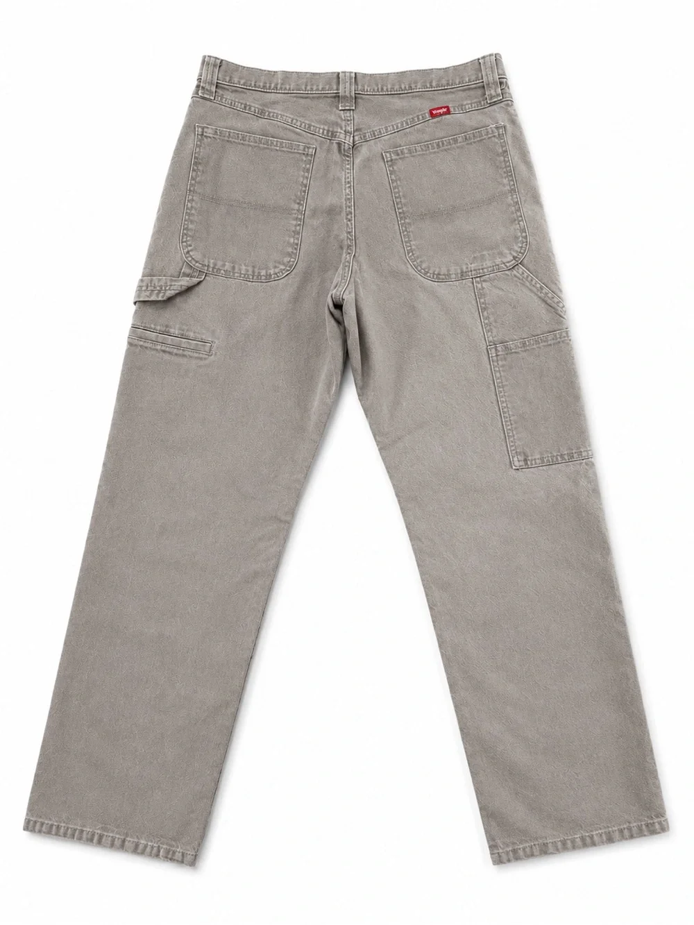 Wrangler Men’s Carpenter Work Pants Tan Relaxed Fit Utility Pants Cotton 32x32